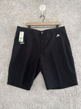 Men's Adidas Golf‎ Flat Front Shorts Black Sz 40